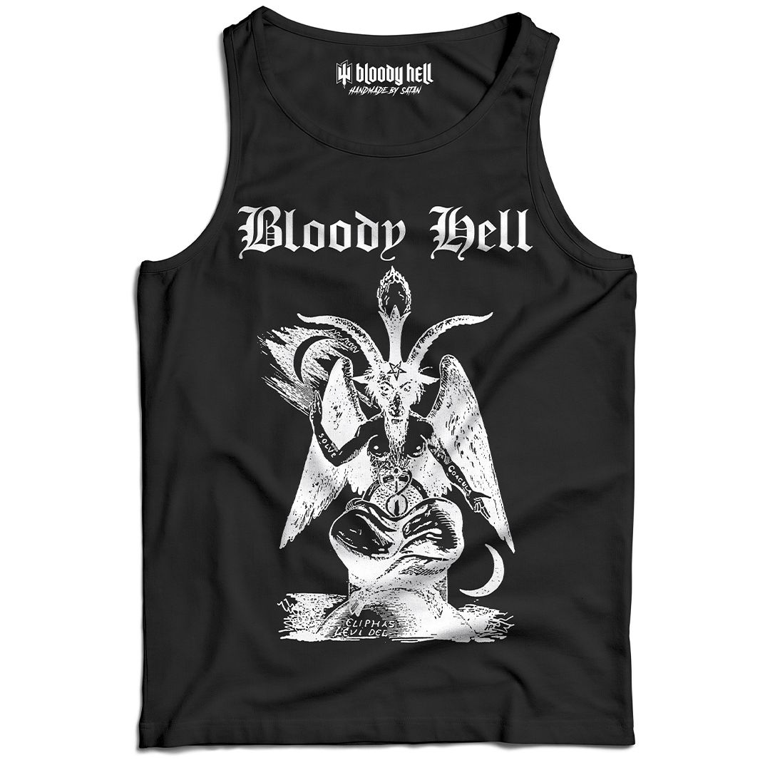Camiseta Regata Baphomet - Bloody Hell Clothing - Bloody Hell Clothing -  Vestuário Underground