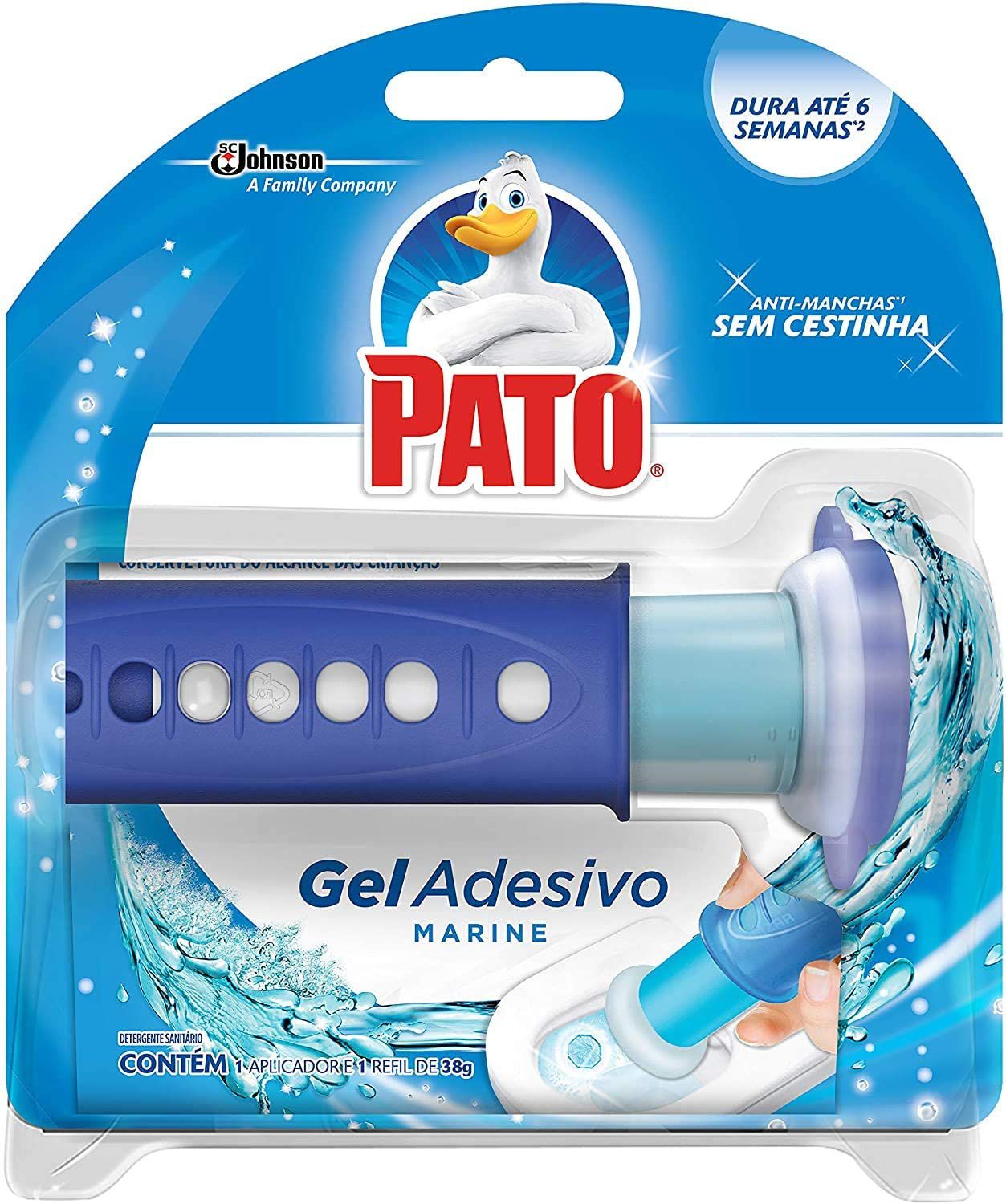 Gel Sanitário Adesivo Com Aplicador + Refil 6 Disco Marine - Pato - Stars  Produtos de Limpeza - Cuiabá e Várzea Grande