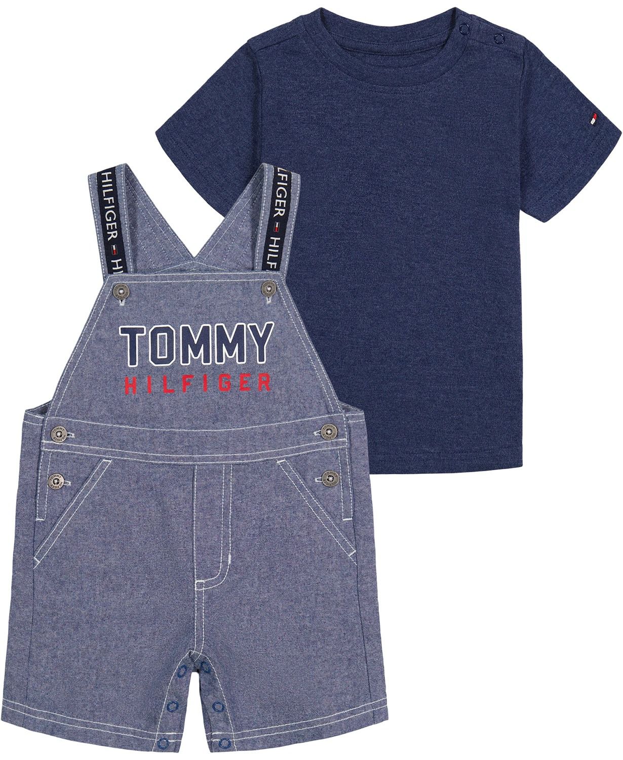 Jardineira e Camiseta Baby Tommy Hilfiger - LOB BABY KIDS ARTIGOS INFANTIS