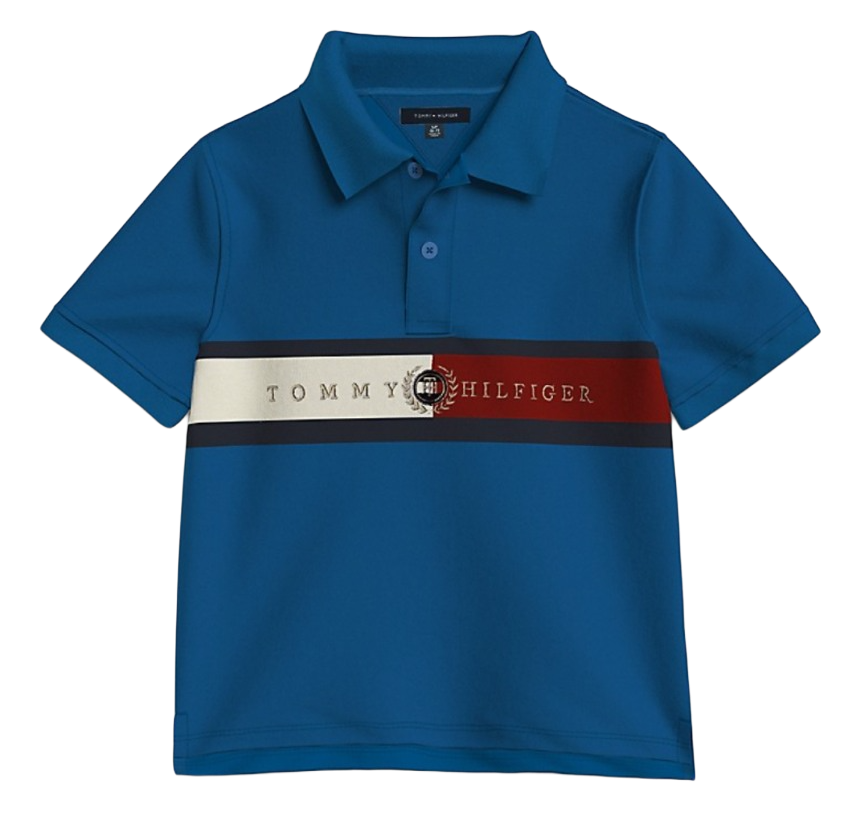 Tommy Hilfiger Baby Boys Blue Logo Polo Shirt