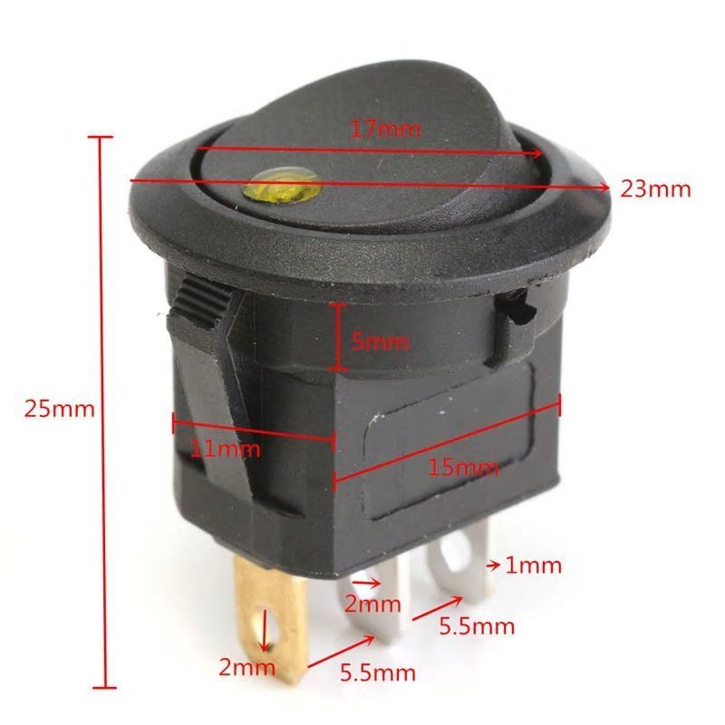 Botão On Off 12v - Lagos Importadora