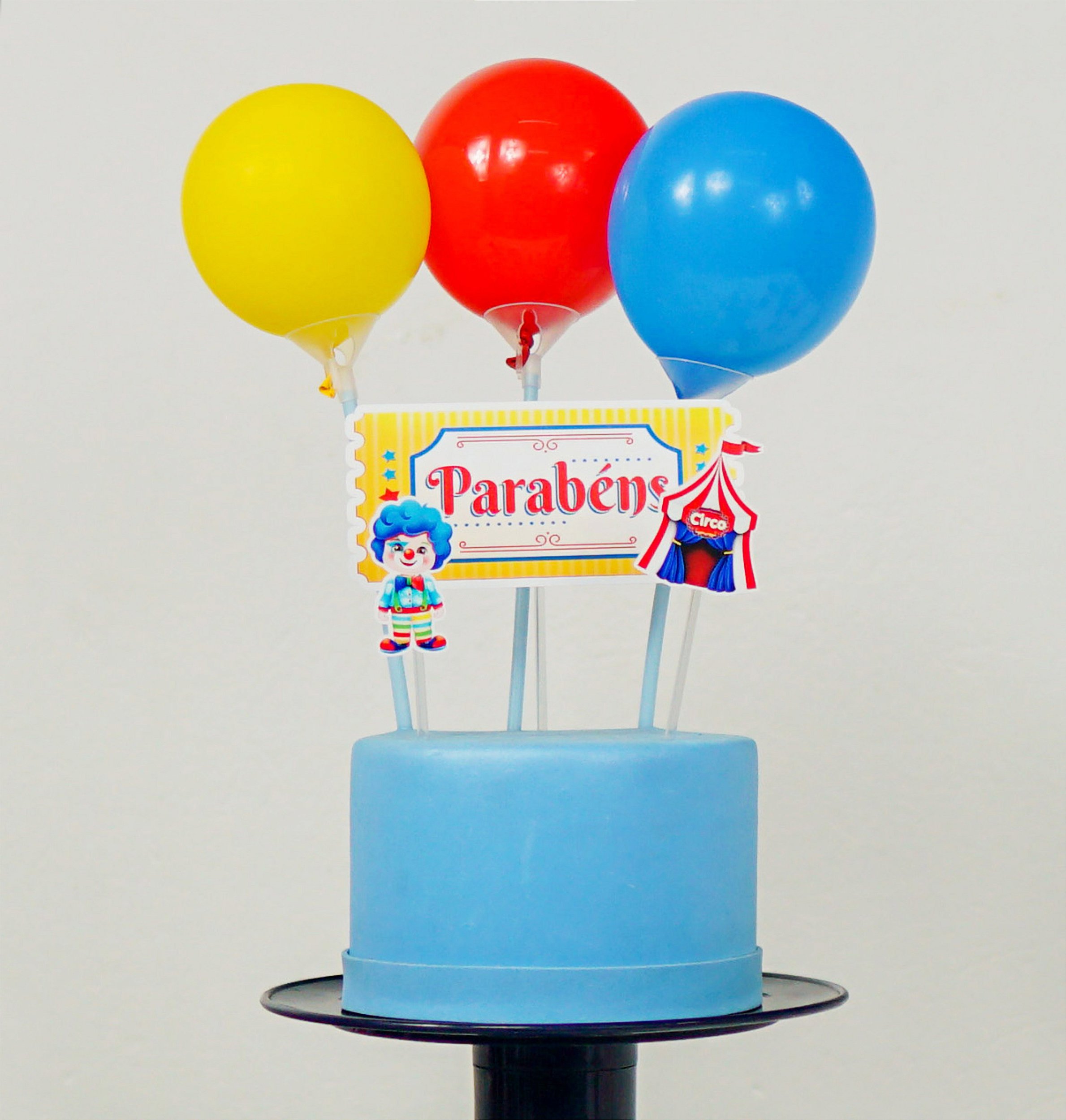 Kit Topo de Bolo com Balão Flork Meme - 01 Kit - JM Festas - Artigos  decorativos de festas