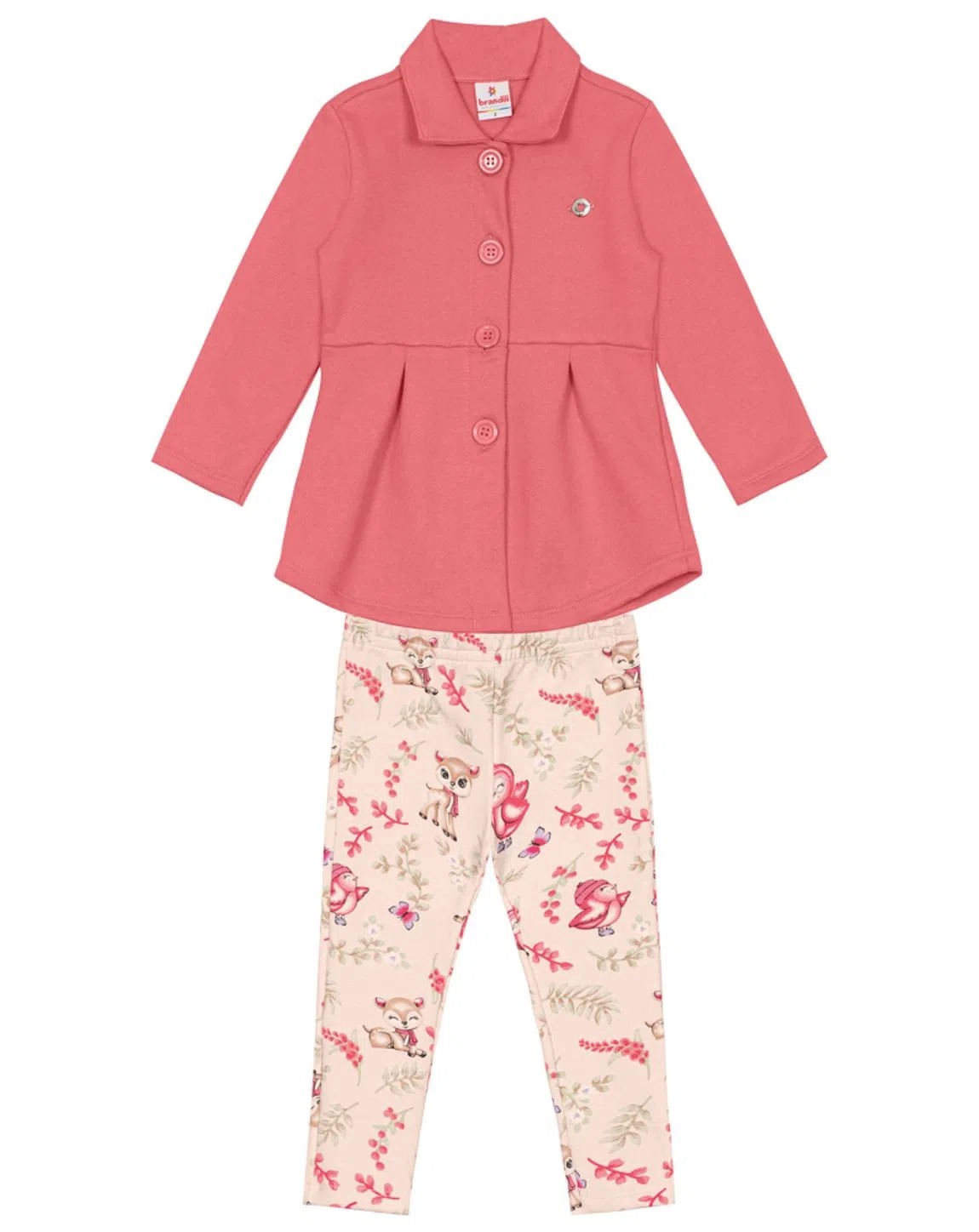 CALÇA LEGGING INFANTIL ROSA - Lúdica Moda Infantil