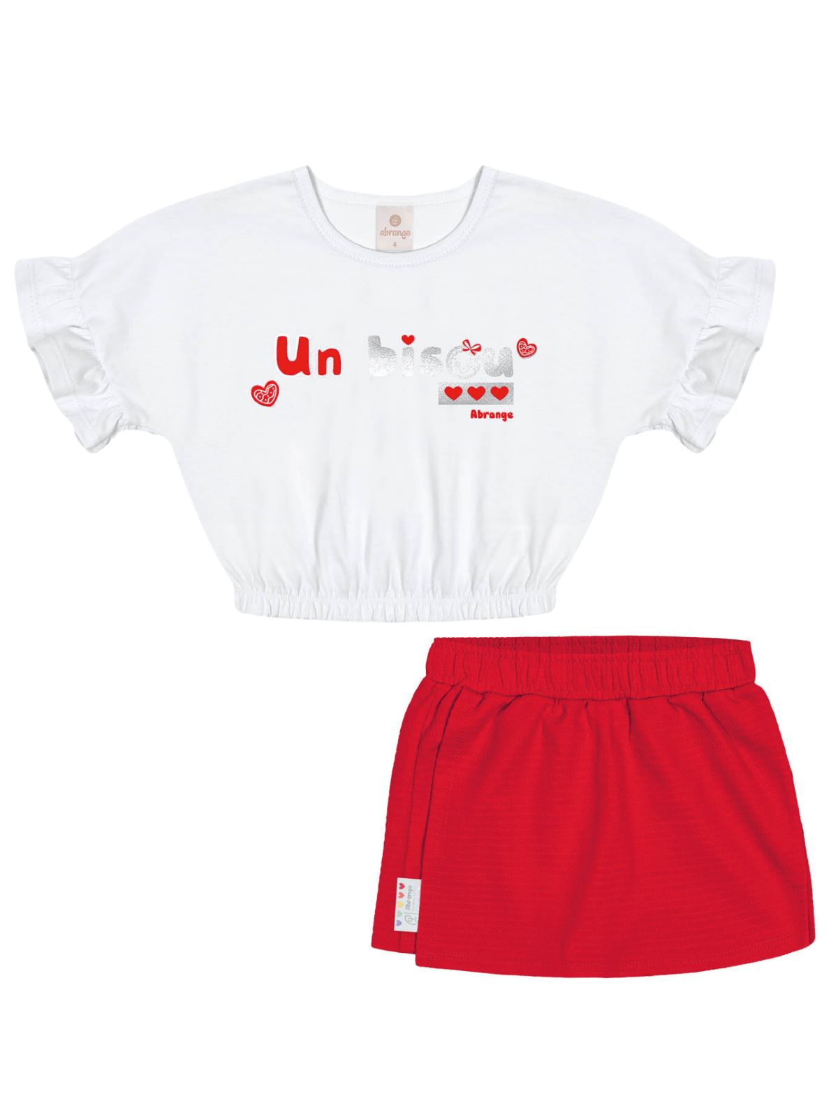 Conjunto Blusa Cropped e Short Saia - As melhores marcas Baby