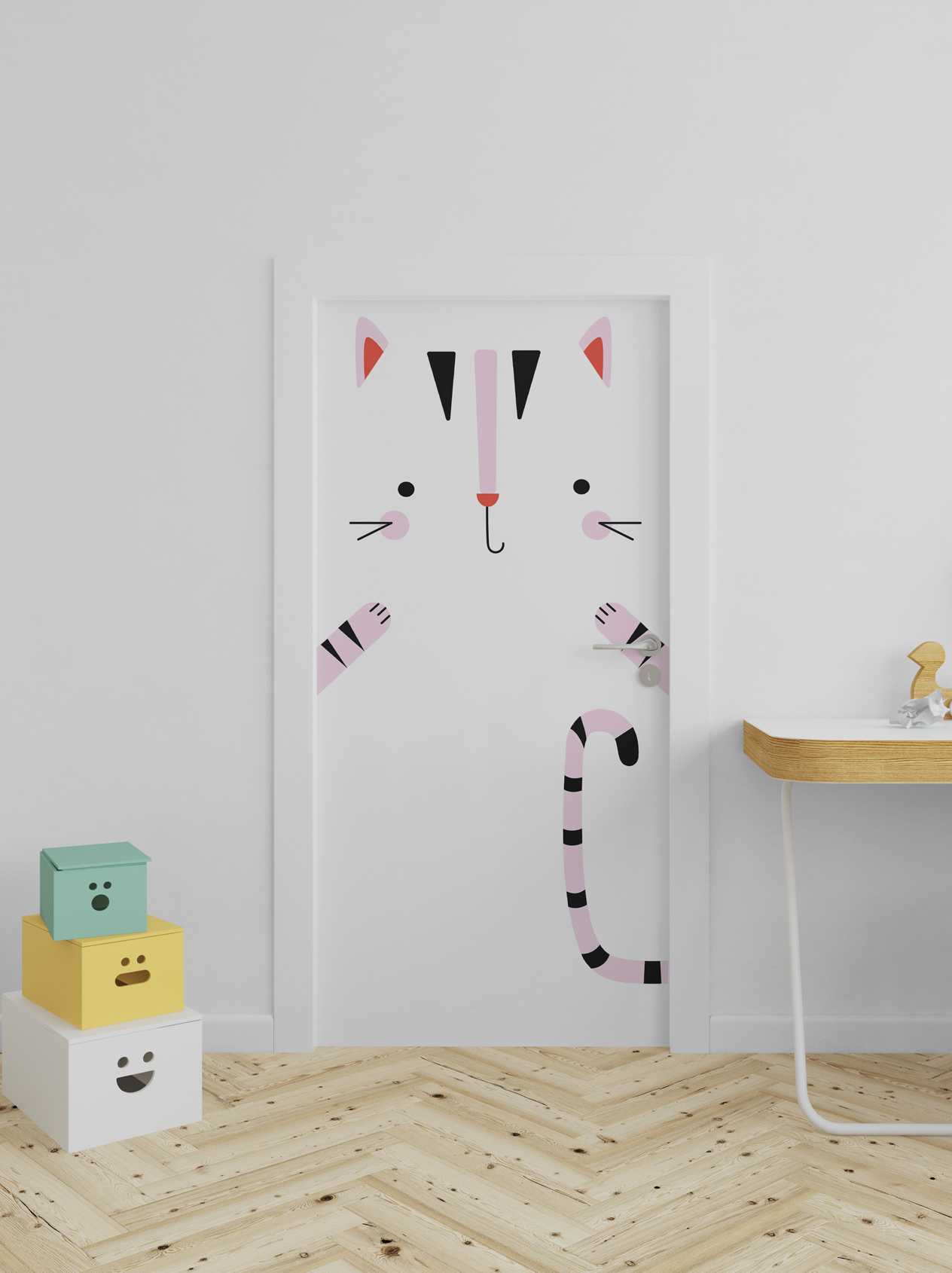 Adesivo para porta de quarto infantil de gato - Shopkola - Shopkola - Papel  de parede adesivo, Adesivos de Parede, Painel Adesivo, adesivo de azulejos,  posters e lousas.