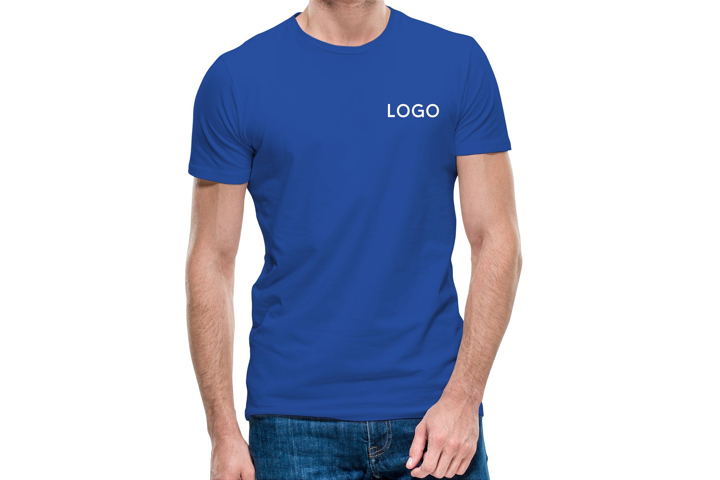 Camiseta 100% algodão fio 30.1 penteada Bordada com Logotipo Uniformes  Santo André - VXCUSTOM