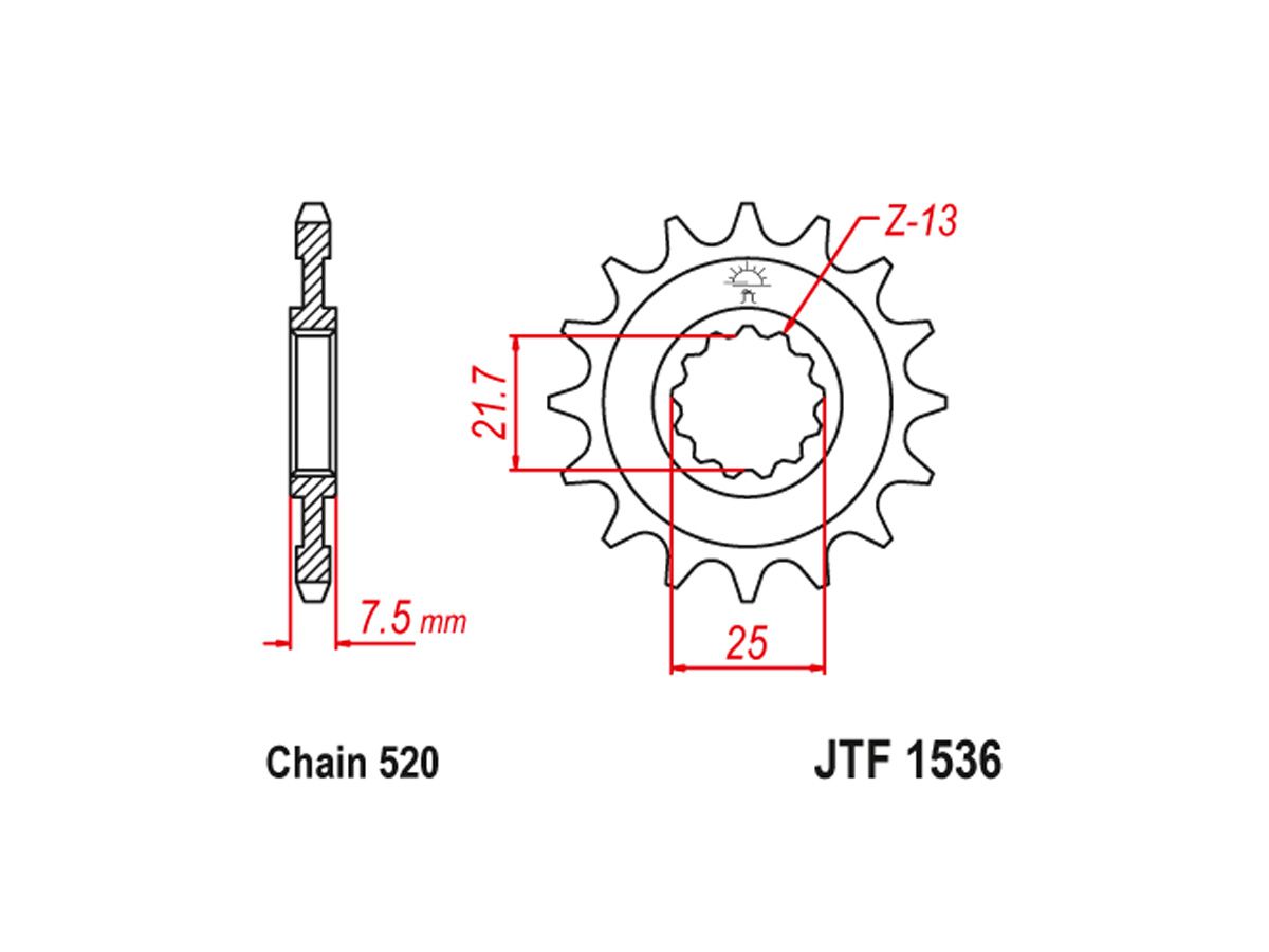 Coroa e Pinhão JT Sprockets Kawasaki ZX6636 (2019') Modena