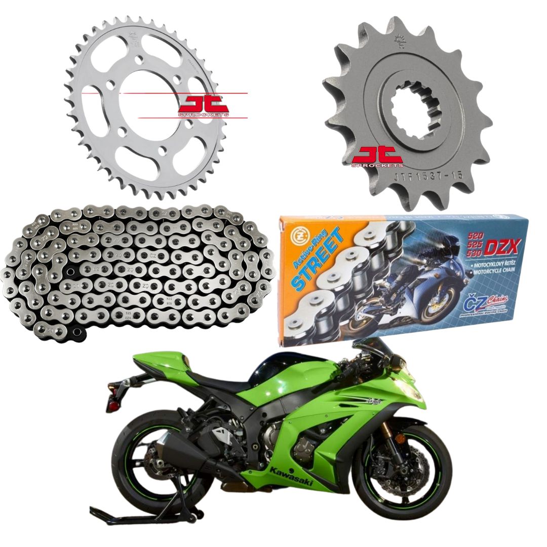 Kit transmissão Kawasaki ZX10 (11'-21') - Modena Kit transmissão Kawasaki ZX10 (11'-21') - Modena