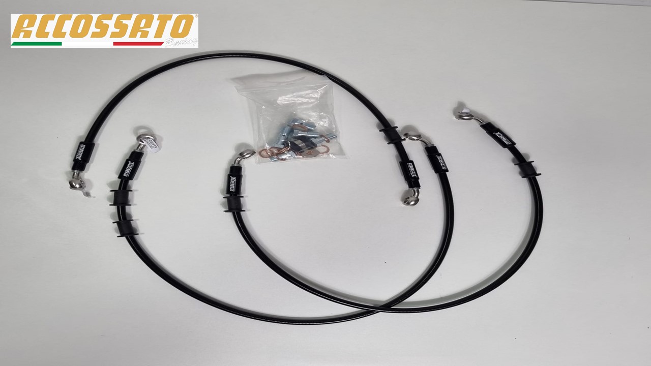 【オープニング大セール】 Kit Aeroquip Kawasaki ''F'' Preto/Prata Diant/Tras Accossato リール