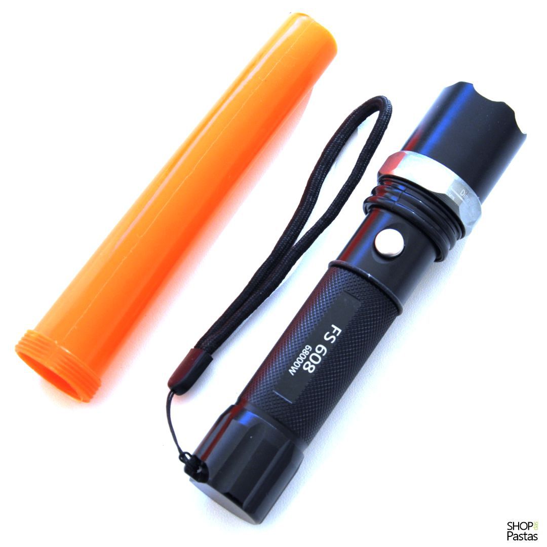 Lanterna Multifunção Recarregável com Zoom + Bastão Sinalizador