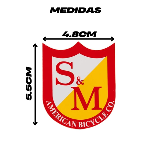 Lot De Stickers S&M Bikes Pour BMX - Décalcomanies Vélo Style Rétro
