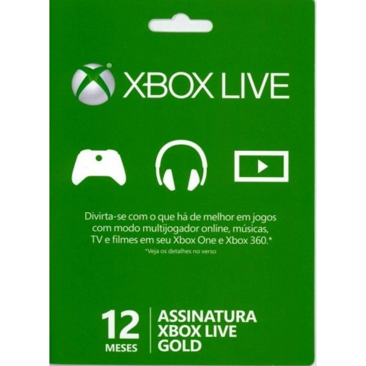 Cartão Microsoft Xbox Live Gold - 12 meses - HoT GaMeZ - A Loja que  Esquenta sua Diversão!