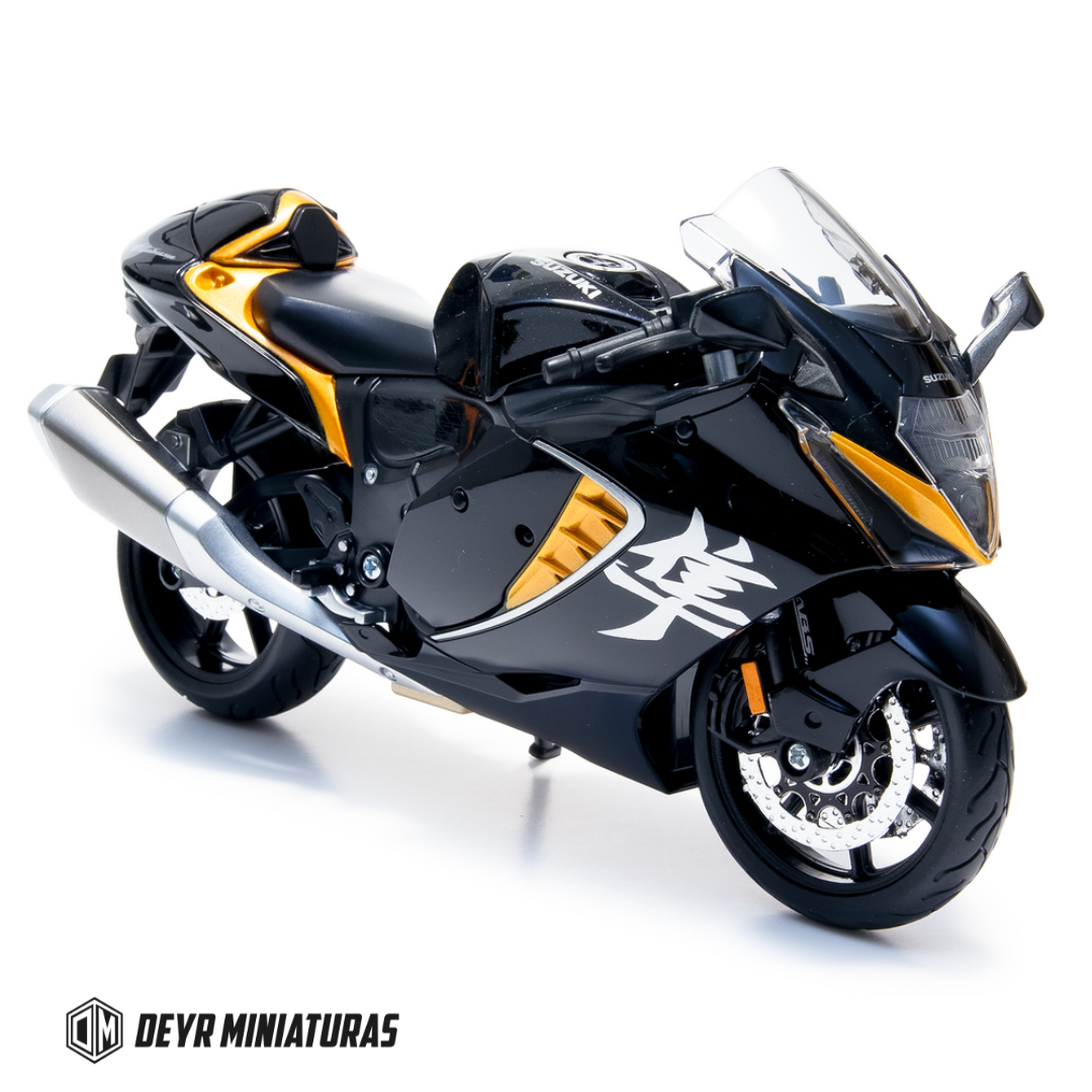 Miniatura Suzuki Hayabusa 2022 Preto Maisto 1:12 Edição Especial