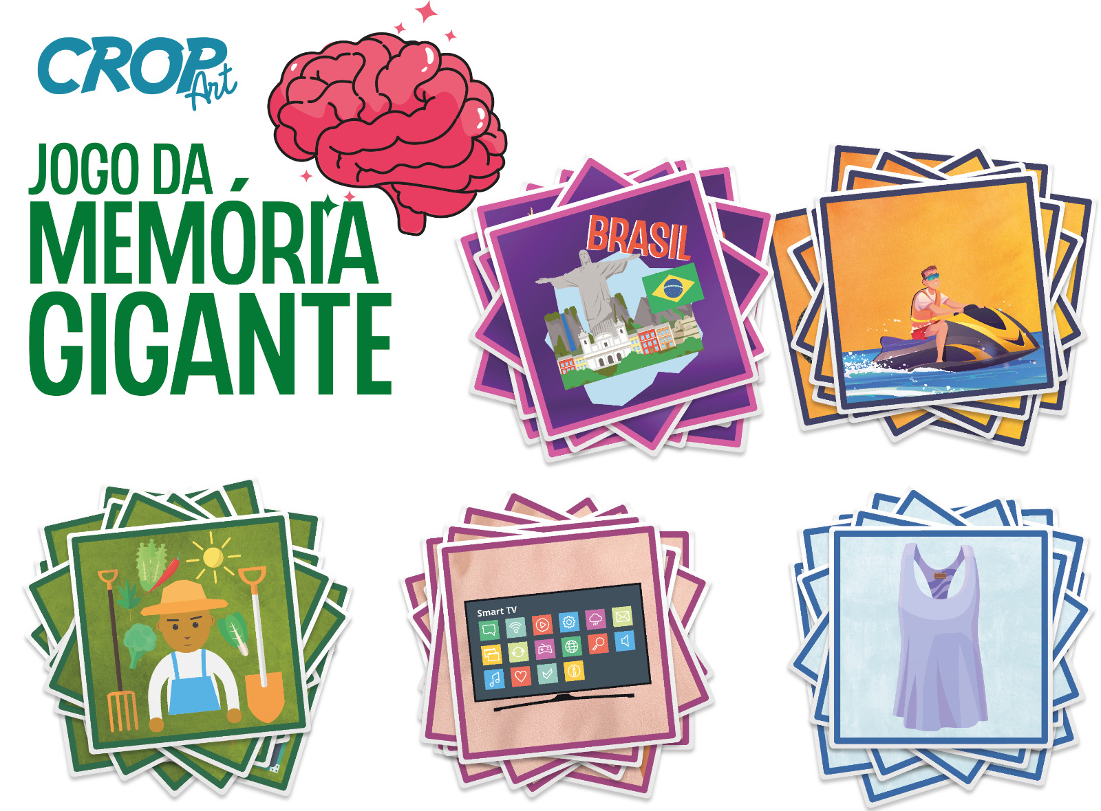 Divertido jogo eletrônico da memória para crianças, cores