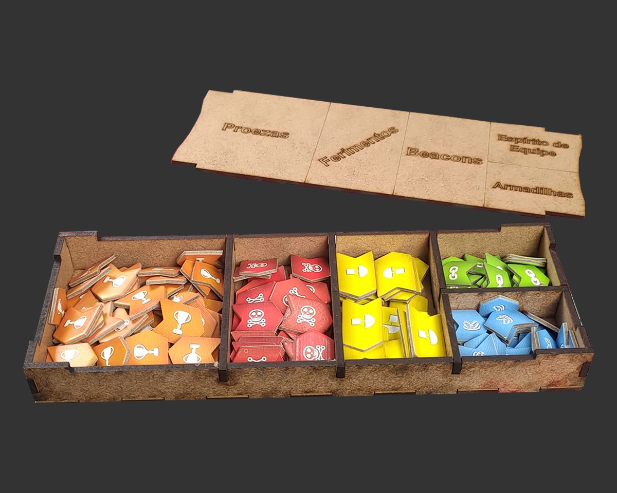 Organizador (INSERT MDF) para Reload (Modelo 1) + Board Band (Elástico ...