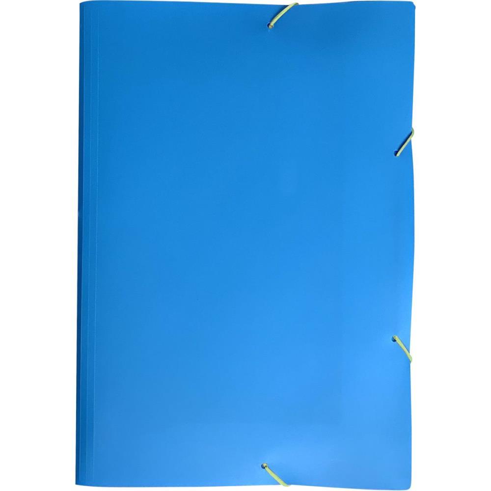 Pasta ABA Elastica Plastica A4 FULL Color Azul Digital Conveni ncia 
