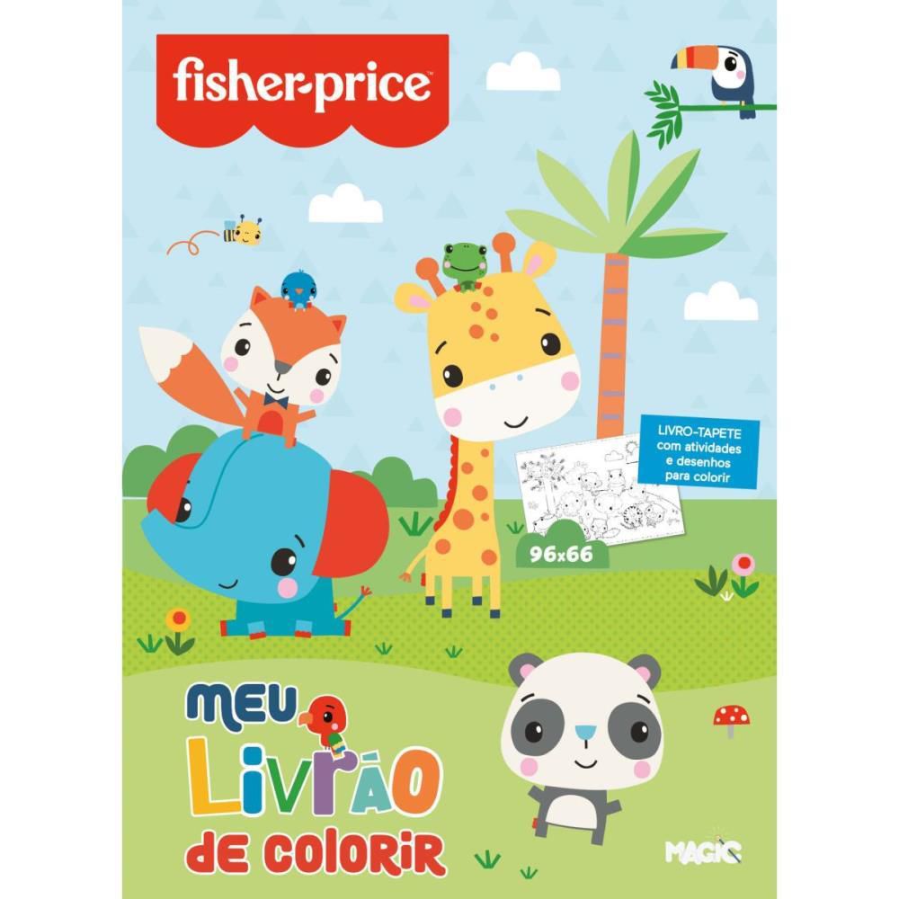 Livro Infantil Colorir Fisher Price Livro Tapete - Digital Conveniência  Informática e Papelaria