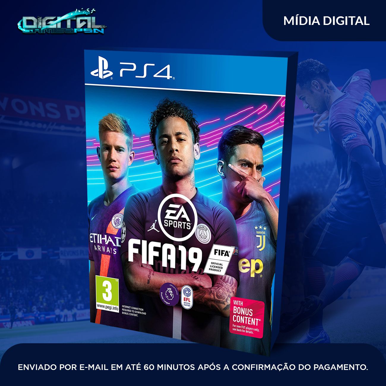 FIFA 2019 PS4 Mídia Digital (Primária) - DigitalGamesPSN