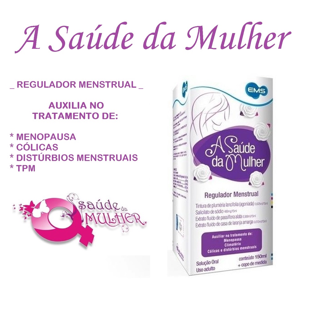 REGULADOR MENSTRUAL CÓLICAS MENOPAUSA SAUDE DA MULHER - Drogaria do ...
