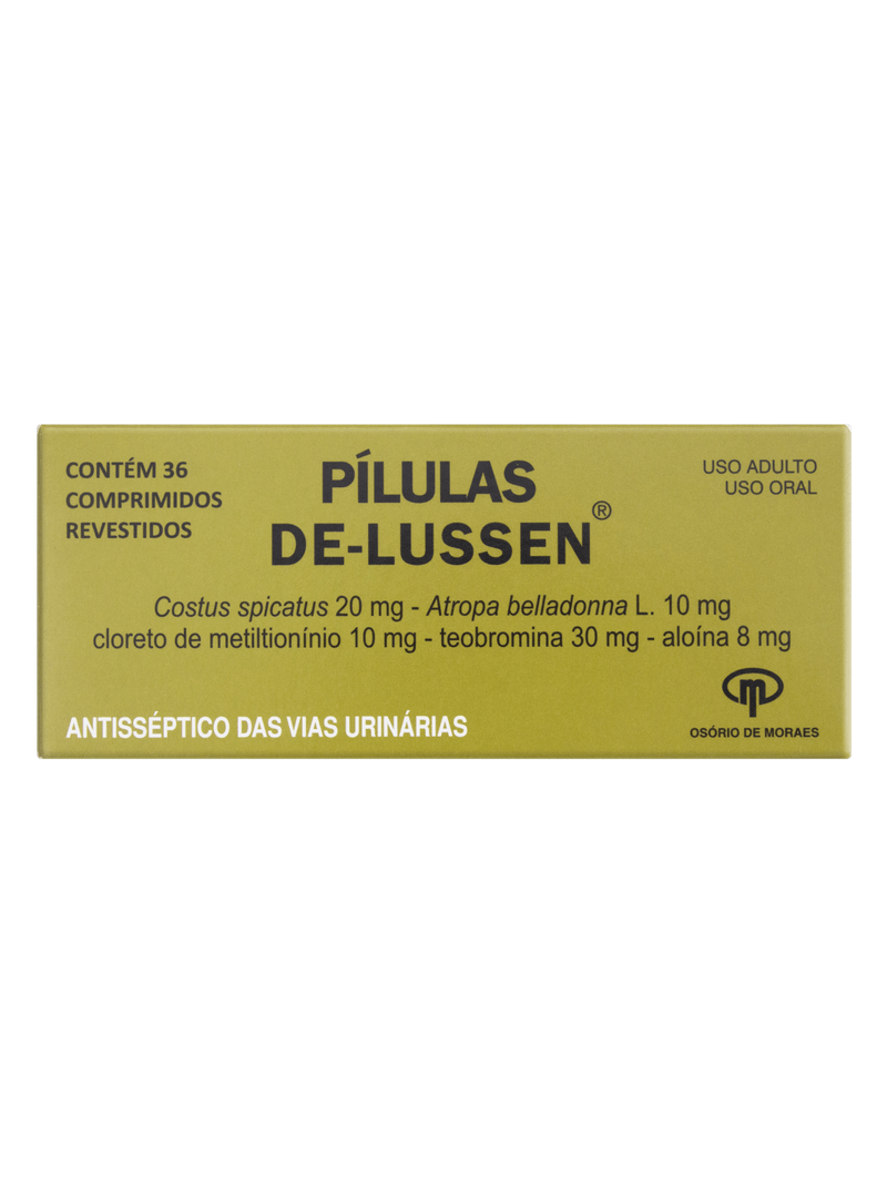 PILULAS DE LUSSEN VIAS URINARIAS CISTITE INFEÇÃO BEXIGA URINA - Drogaria do  Farmacêutico