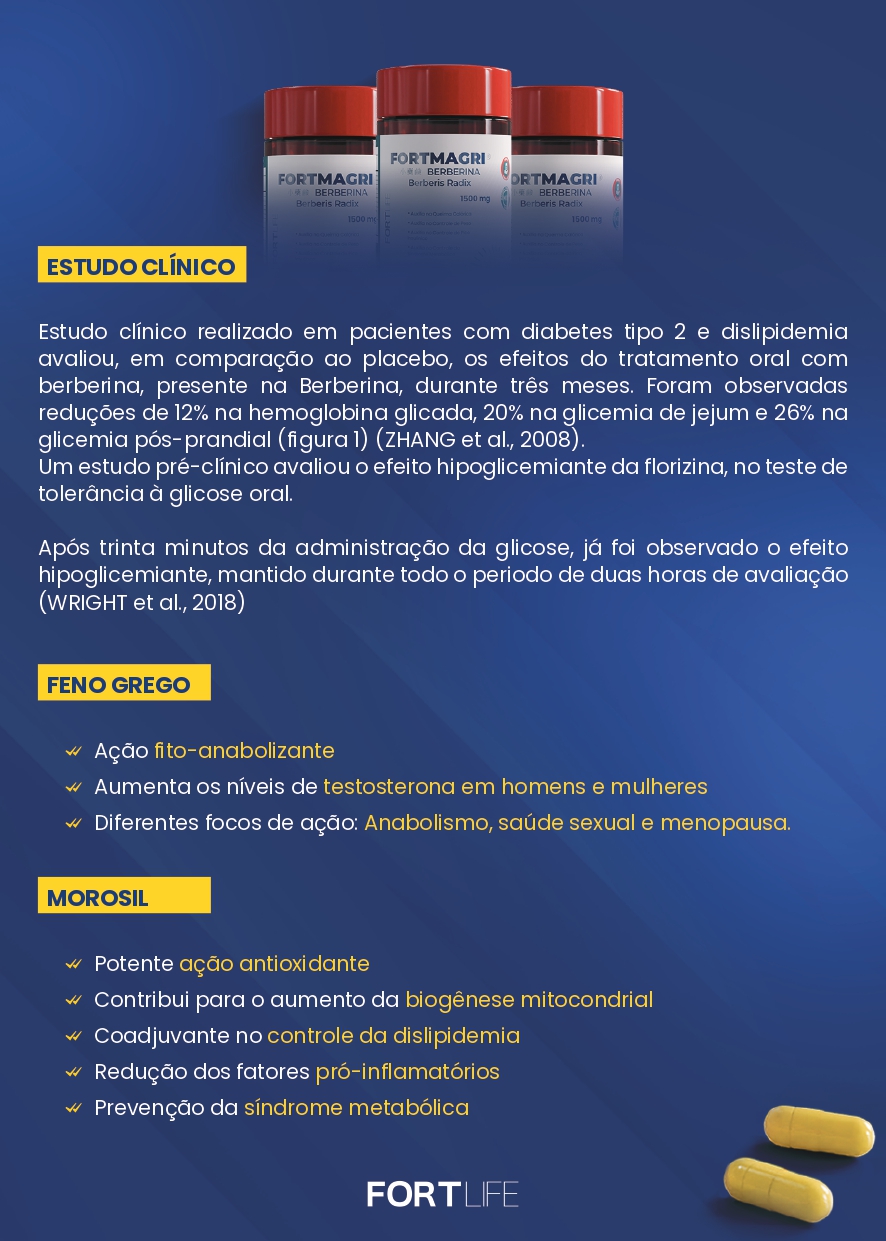 FORTMAGRI BERBERINA EMAGRECER PERCA PESO MEDIDAS DIABETES - Drogaria do ...