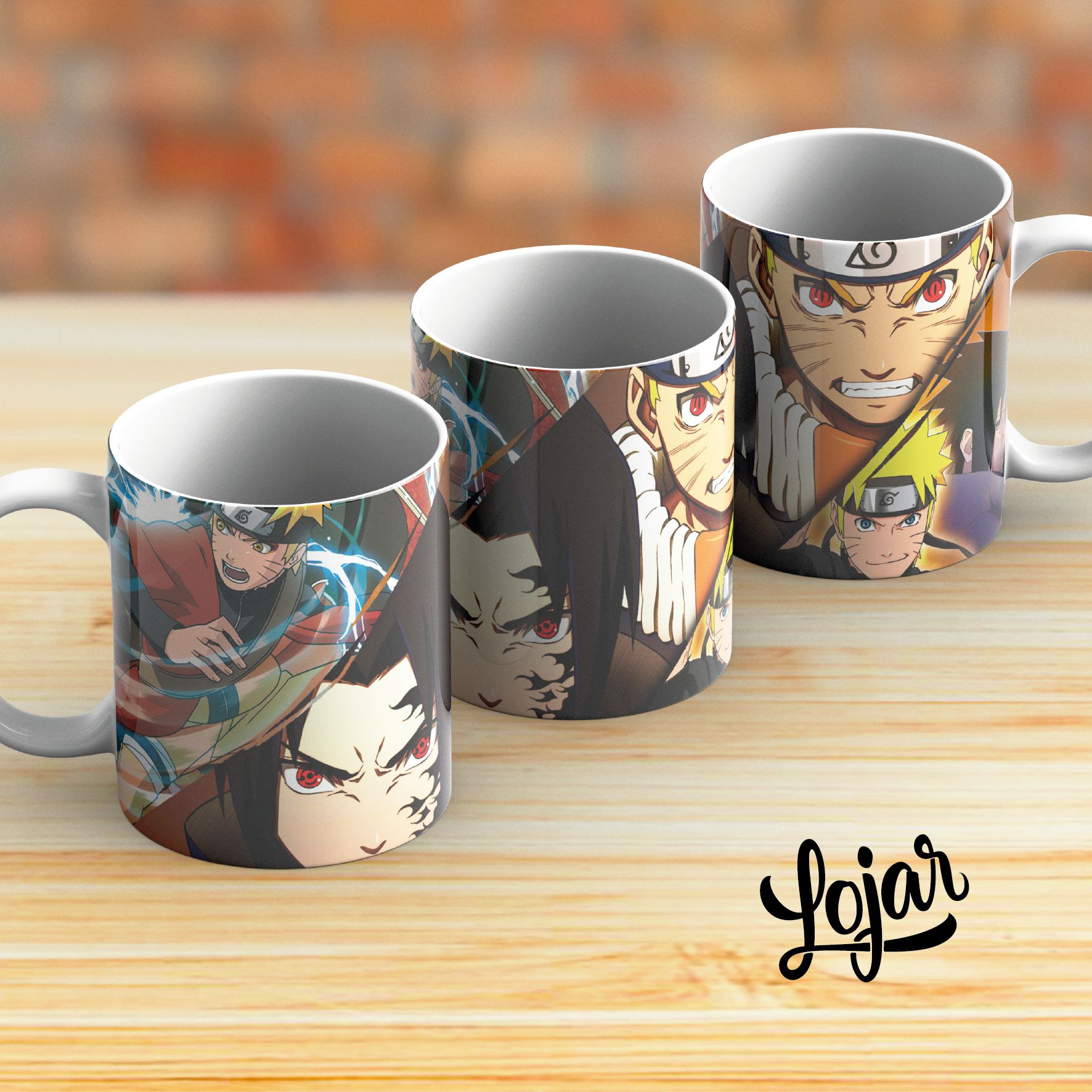 Caneca naruto preta