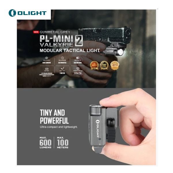 Lanterna PLMine 2 Valkyrie Green 600 Lumens Olight Airsoft