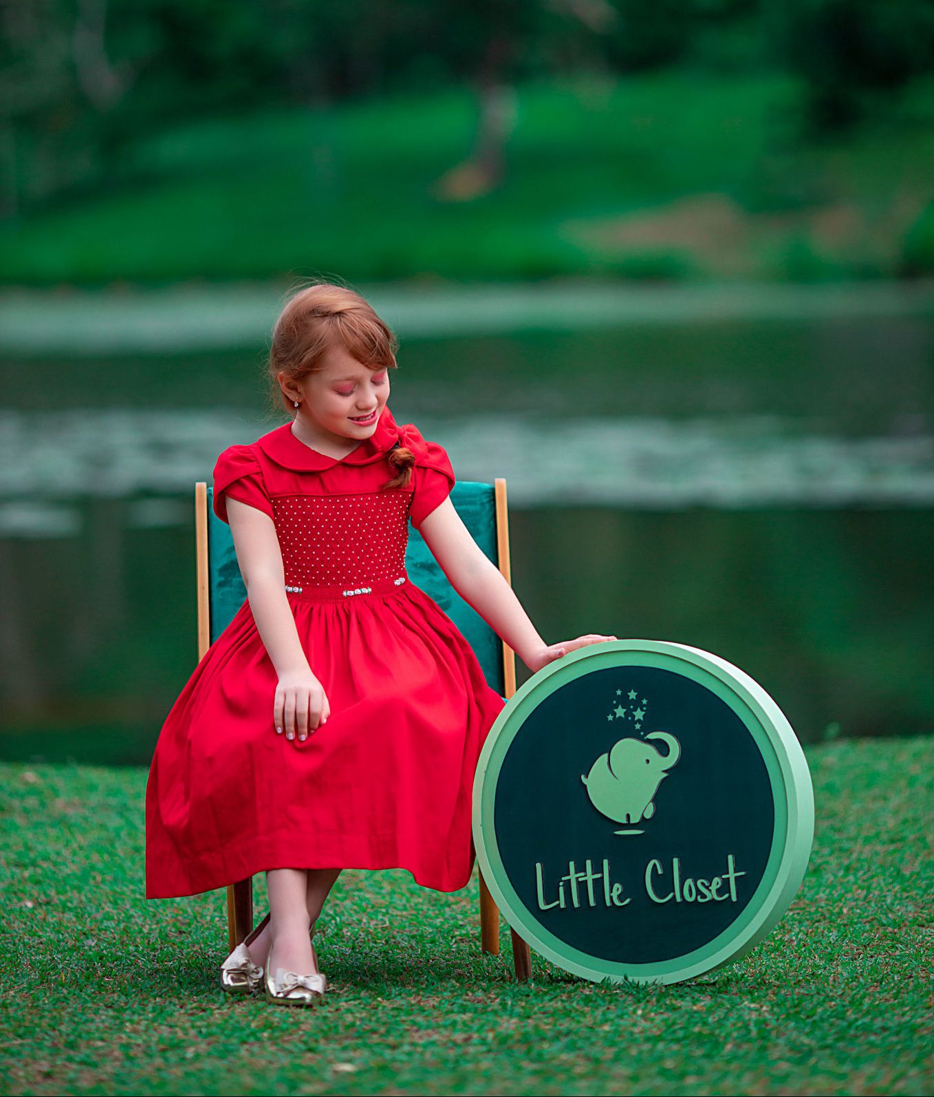 Vestido Infantil Xadrez Vermelho - Little Closet