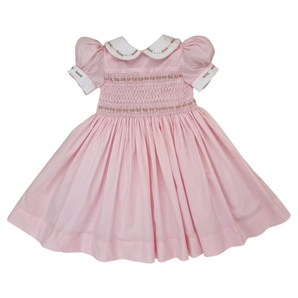 Vestido Infantil Barbie - Vichy Rosa - Little Closet