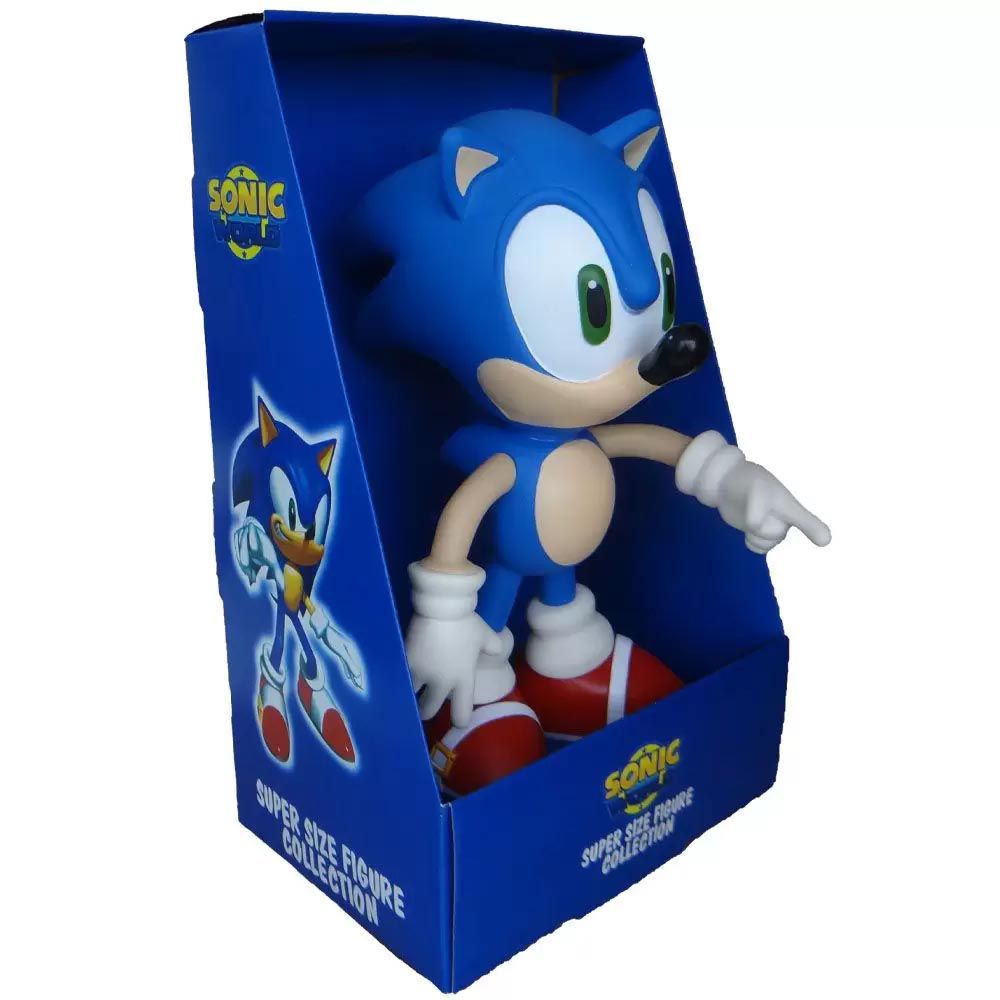 Boneco Action Figure Sonic Articulado Grande Super Size - 23cm - Sonic  World