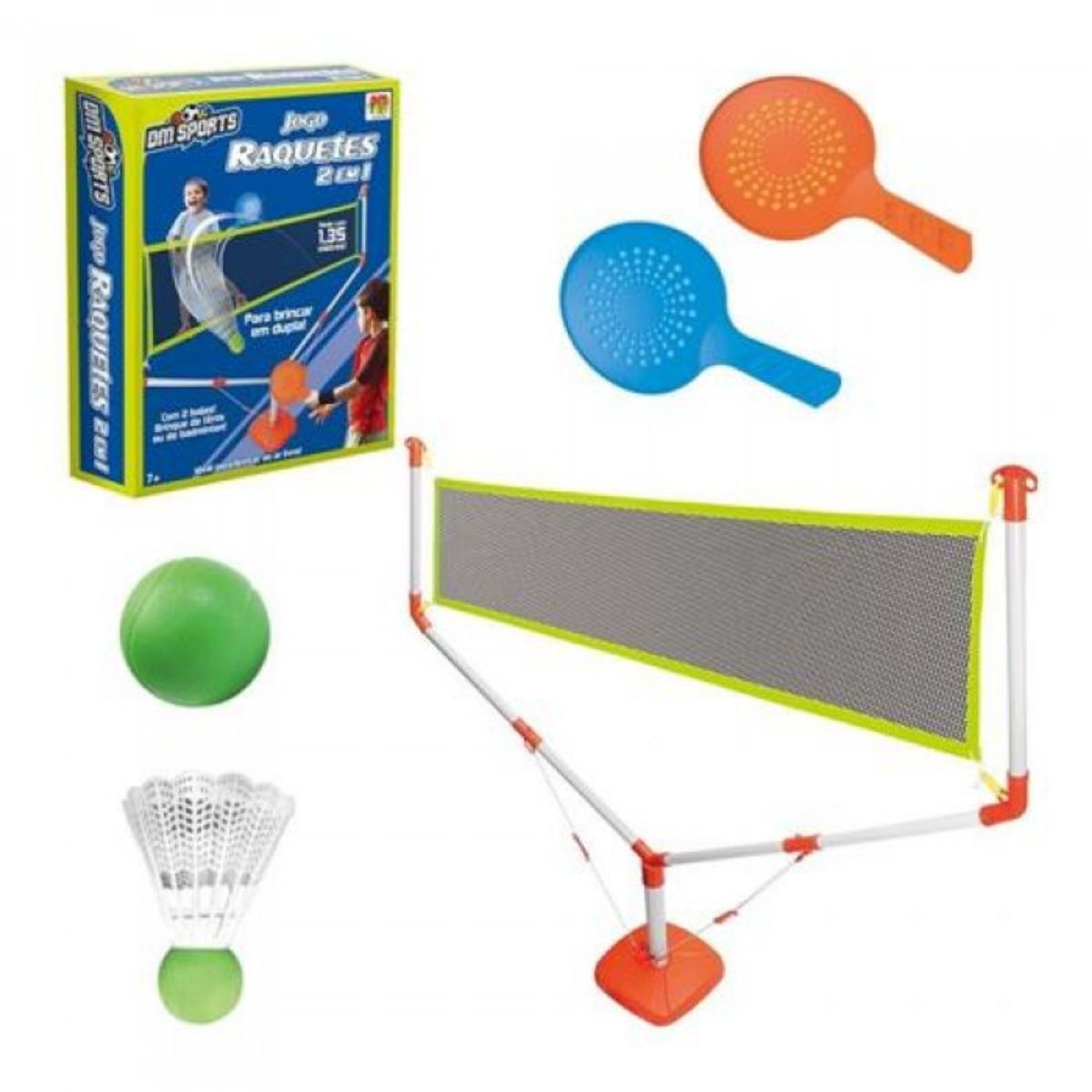 BESPORTBLE 1 Conjunto Jogo De Tênis Infantil Brinquedos De Bola De Raquete  De Esportes Conjunto De Brinquedos De Badminton Bola De Raquete De Malha