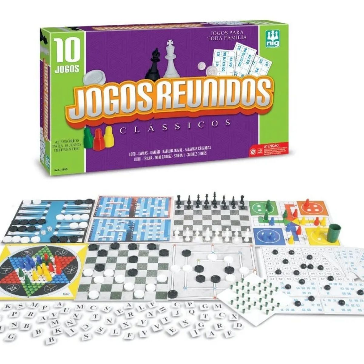 Jogo de Bingo de Brinquedo com 48 Cartelas Infantil NIG - Camilo's