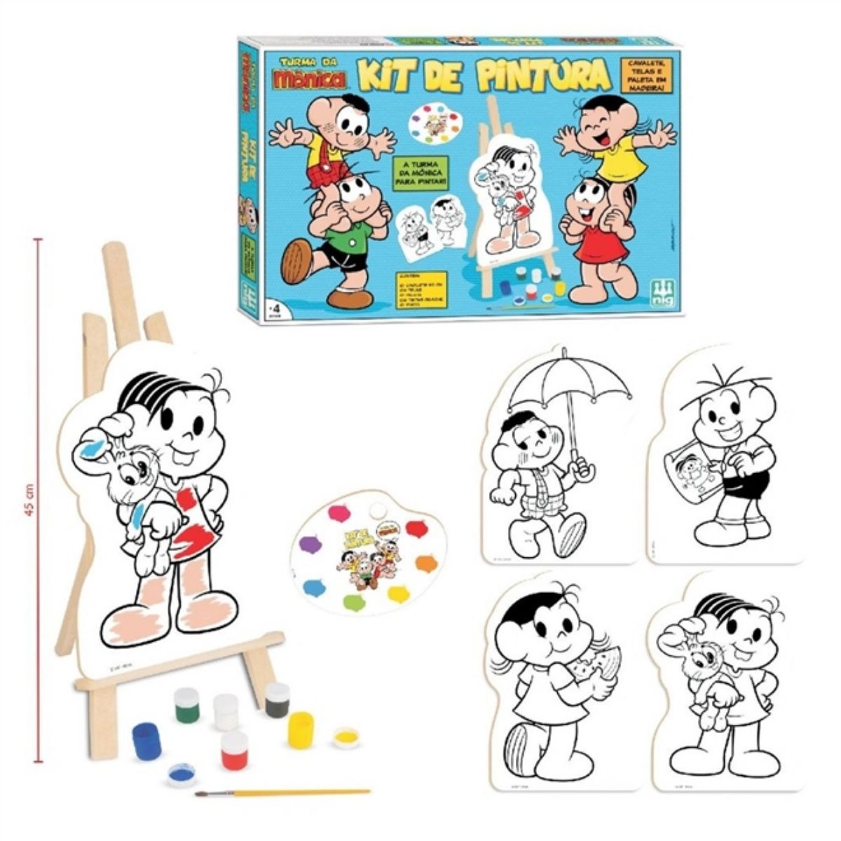 Kit De Pintura Patrulha Canina Educativo Infantil Jogo Educativo