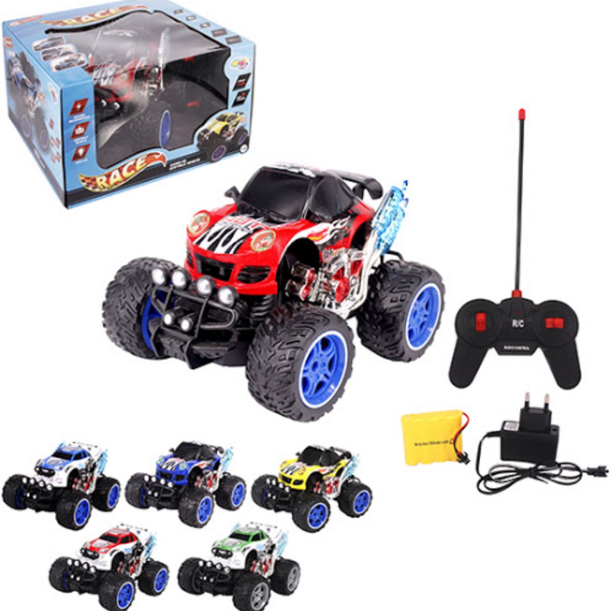 Carro Monster Truck Carrinho De Controle Remoto Recarregavel