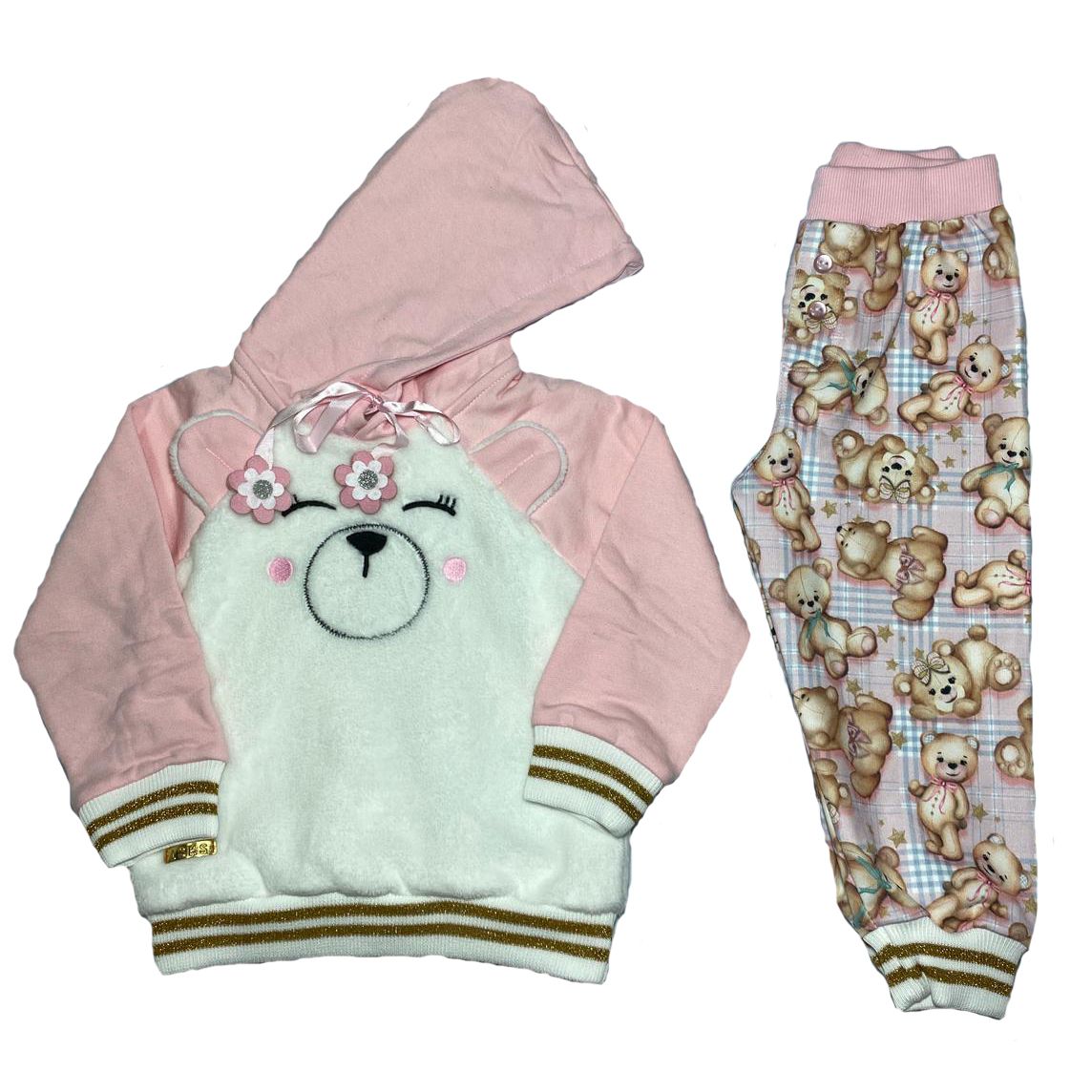 CONJUNTO XADREZ ROSA E BRANCO – G&G Babies