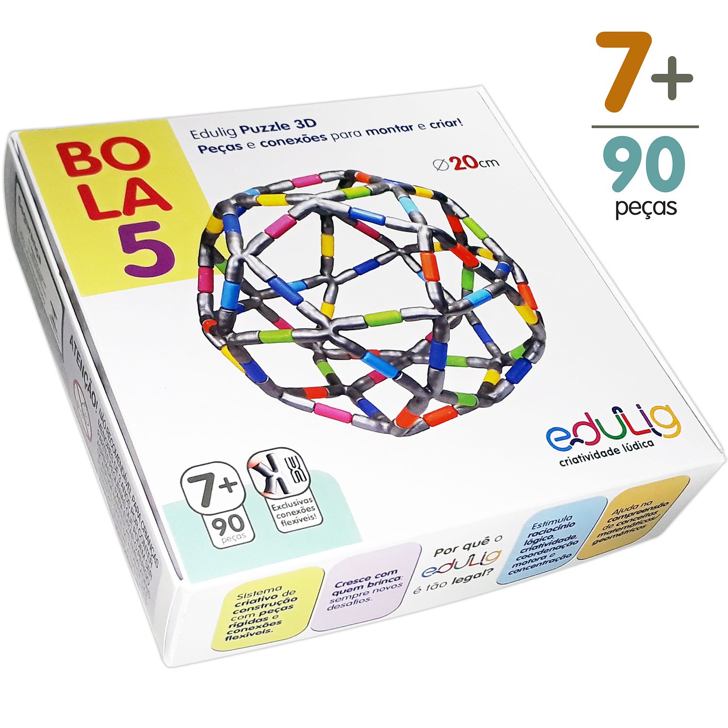 Quebra-cabeça Edulig Puzzle 3D Mini Sólidos Platônicos - 296 peças e -  Edulig, Kits pedagógicos e lúdicos, Puzzles 3D