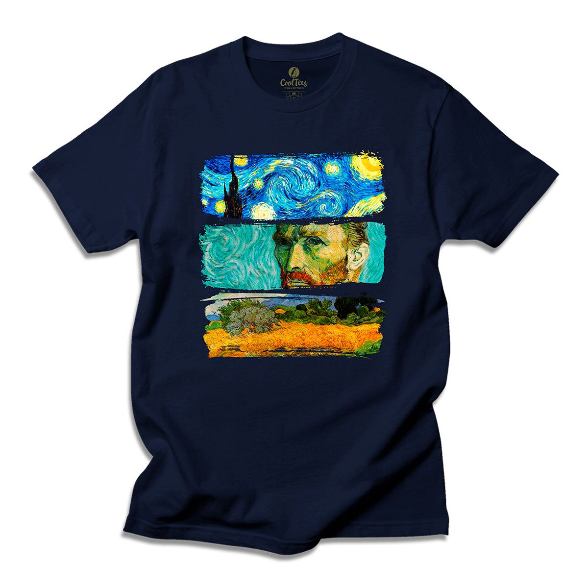 古着 ALMA MATER Van Gogh Tシャツ XLサイズ Camiseta Arte e Cultura Cool Tees Mestre Van Gogh - COOL TEES Loja