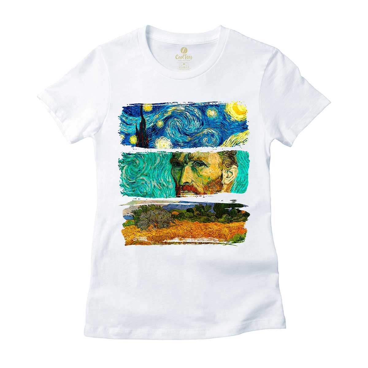 Camiseta Feminina Cool Tees Van Gogh - COOL TEES Loja de Camisetas