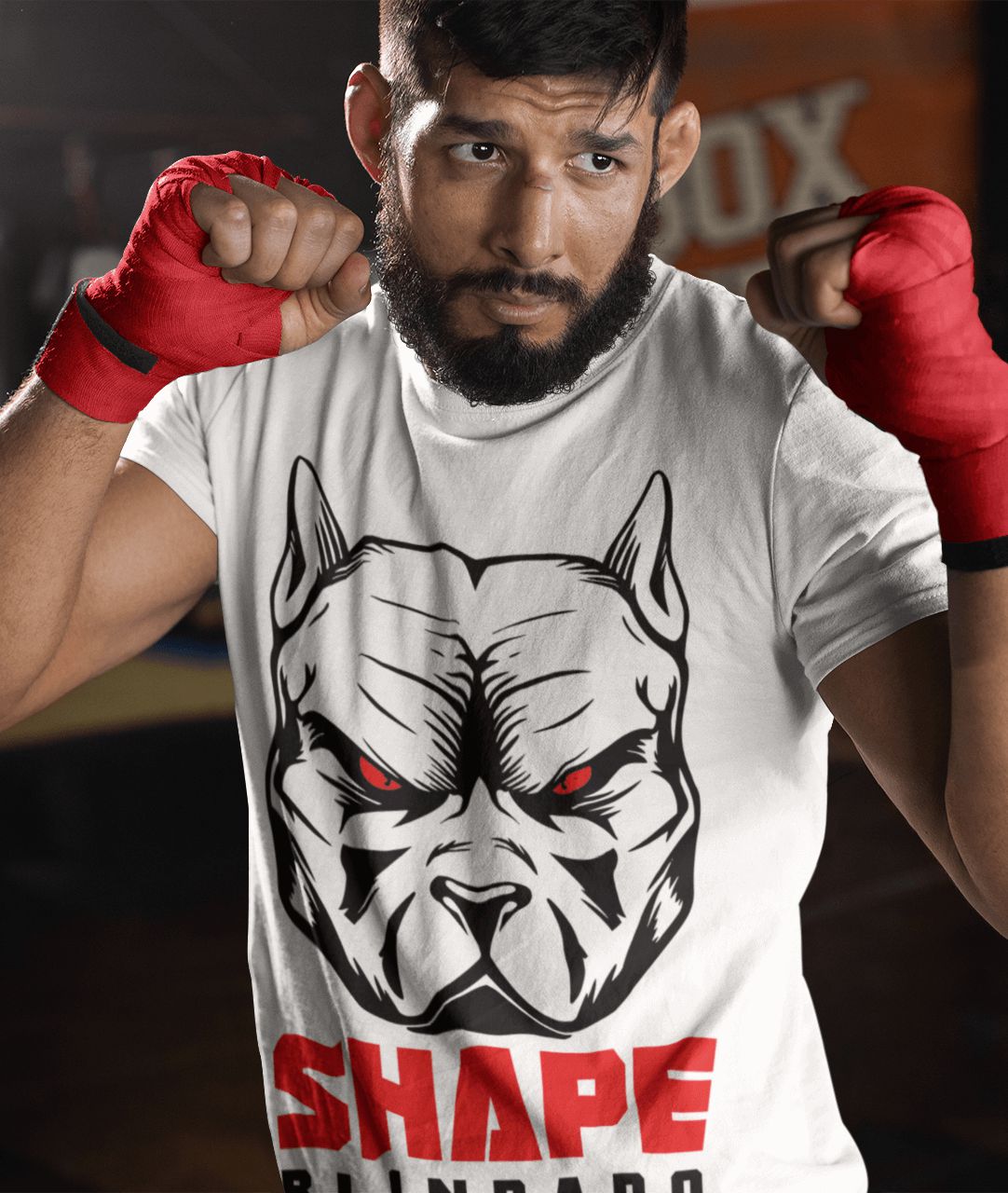 Camiseta Shape Blindado Masculina Branca - Shape Blindado Fitness e Fight -  Seja o mais forte