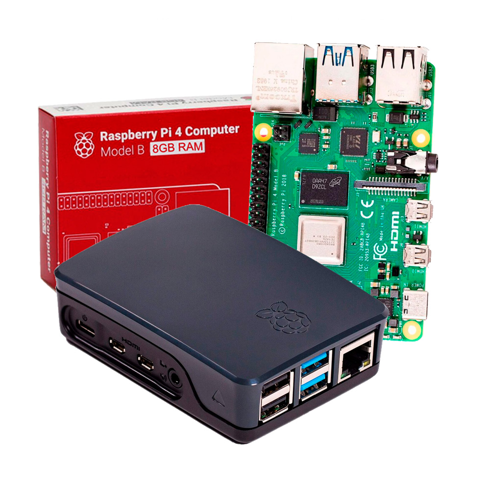 Kit Raspberry Pi 4 8GB Oficial MicroSD 64GB - Ncam Multitech