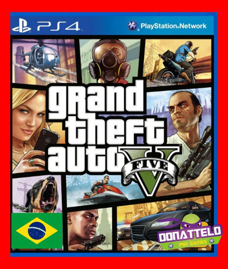 gta 5 para ps4 em mídia digital