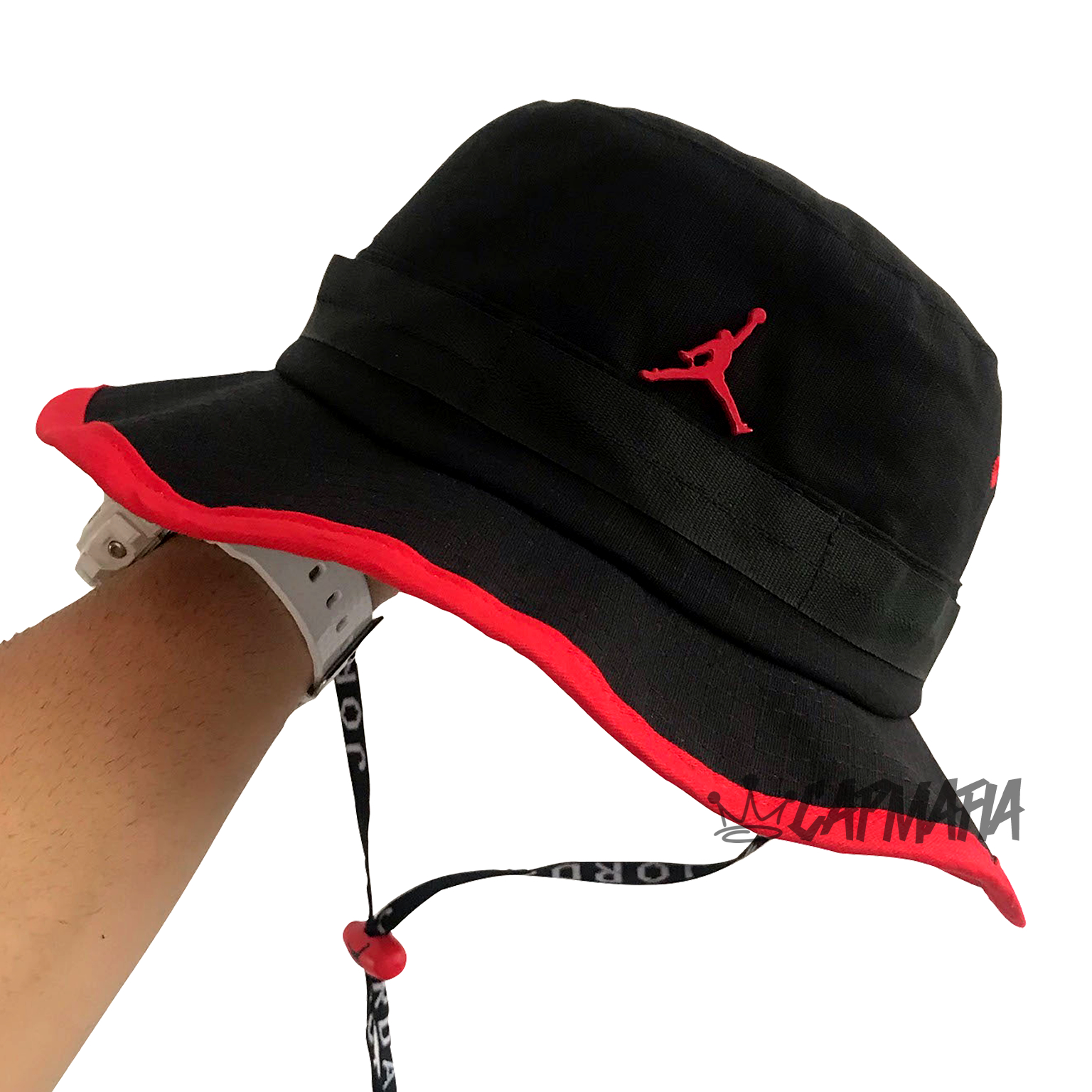 Chapéu Bucket Hat Jordan Brand Jumpman Preto e Vermelho - CAPMAFIA SUPPLY  ⚡️ @CAPMAFIA011 | Os melhores Buckets e Bonés do Brasil