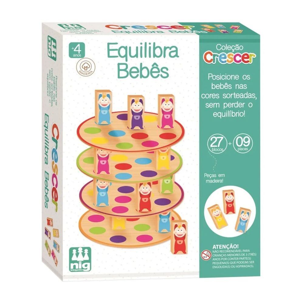 Jogo Infantil Empilhe Os Bichinhos - Brinquedo De Madeira