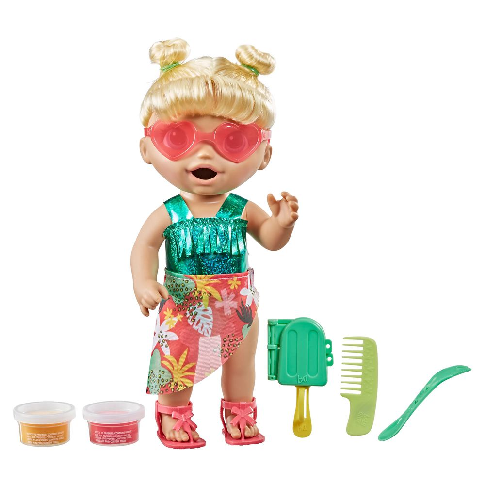 Boneca Bebê com Acessórios - Baby Alive - Hora do Suco - Vestido