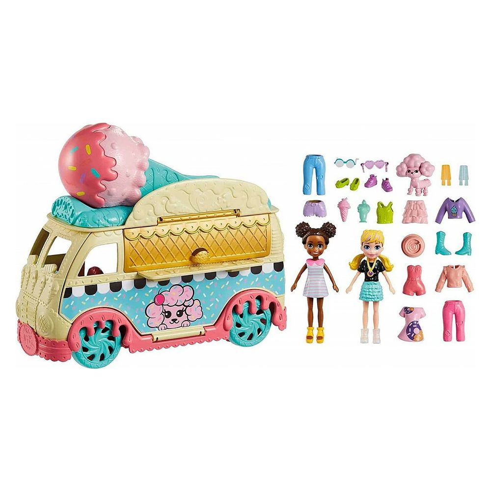 Playset Polly Pocket Carro de Acampar da Polly - Mattel