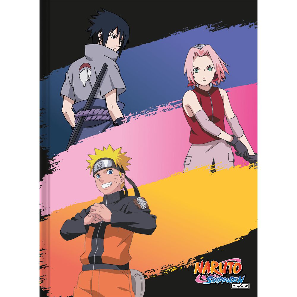 Kit 5 Cadernos Naruto Shippuden + Caderno Desenho