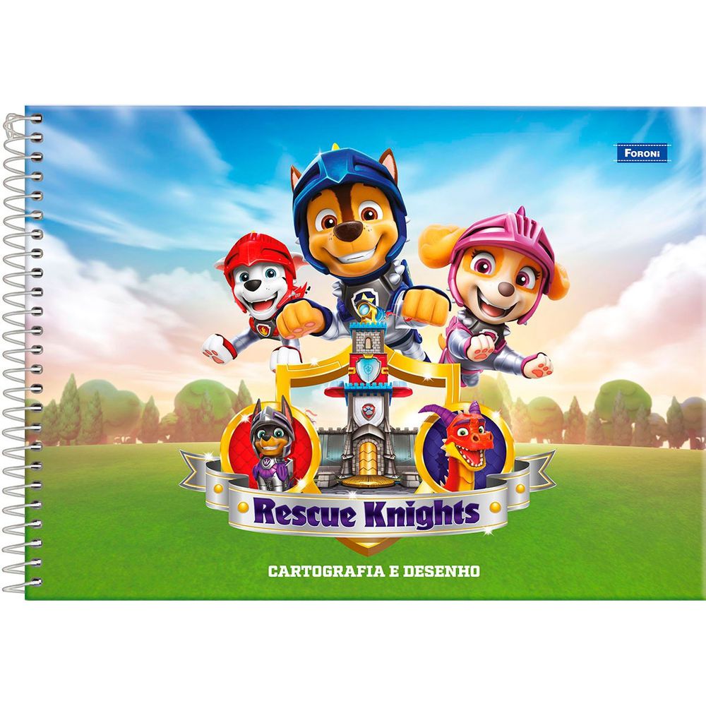 Caderno Cartografia Desenho Minecraft 80 folhas - Foroni