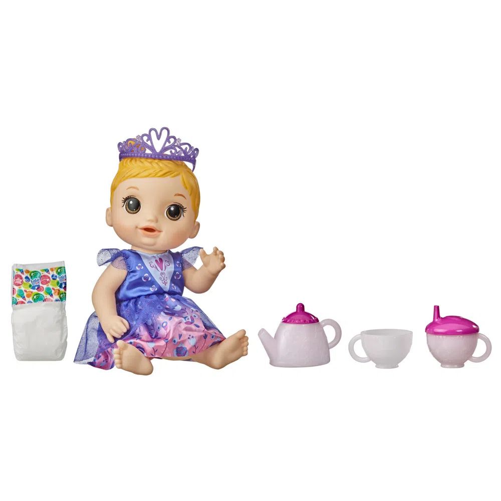 Jogo de chá café infantil princesa bule xícara de brinquedo