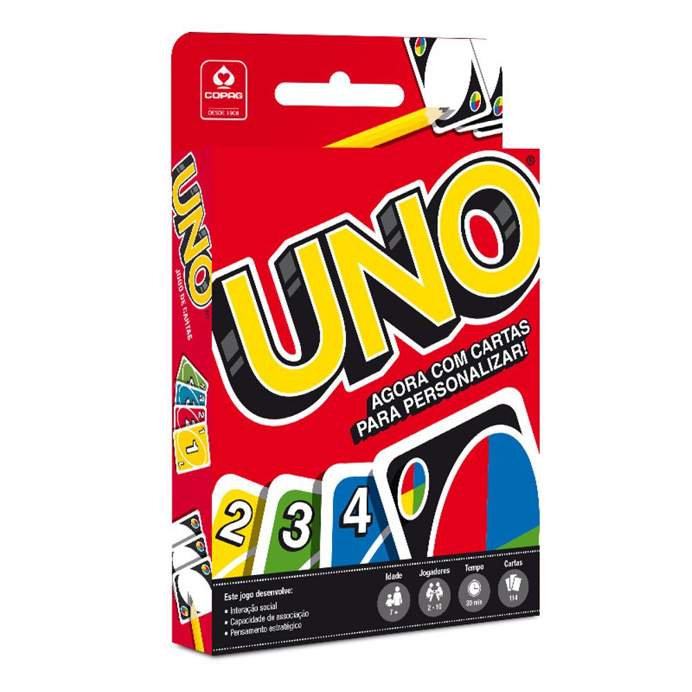 Jogo Uno: o jogo de baralho colorido popular no mundo todo!