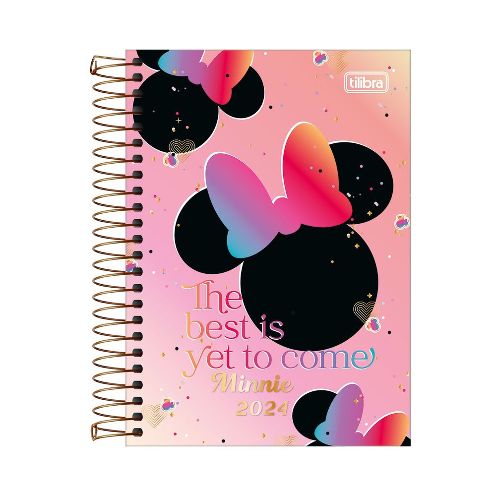 AGENDA DIÁRIA 2024 DISNEY MINNIE TAMANHO 13,4CM X 19CM DAC - Papelaria  Caixa das Cores